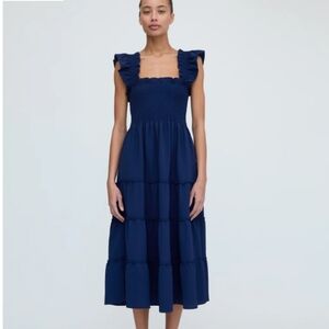Hill House The Crepe Ellie Nap Dress Navy
